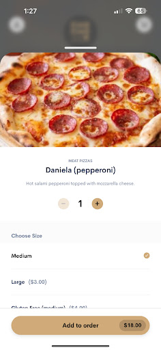 Ciao Ciao Pizza Screen 2