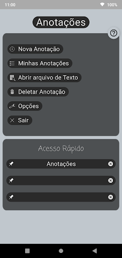 Android application Notes screenshort