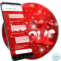 Red love SMS Dual Theme