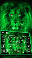 screenshot of Neon Lion Keyboard Theme