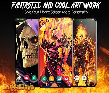 Skull Fire Wallpaper HD