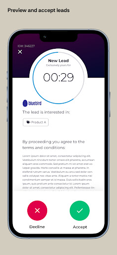 Bluebird Leads Screenshot 1 - AppWisp.com