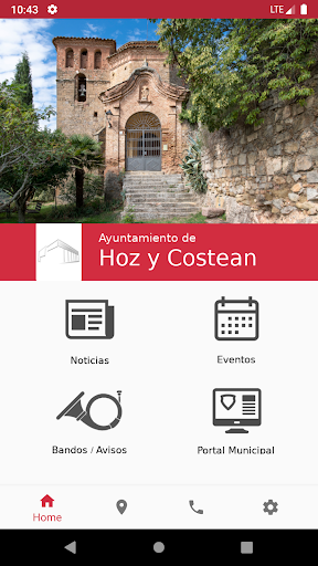 Android application Ayuntamiento de Hoz y Costean screenshort