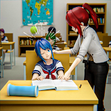Anime Girl Virtual School Life icon