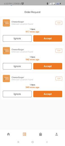 Fancy Food Driver Screen 2