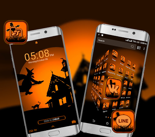 Halloween Dark Night Theme Capture d'Écran de l'Application Android 4