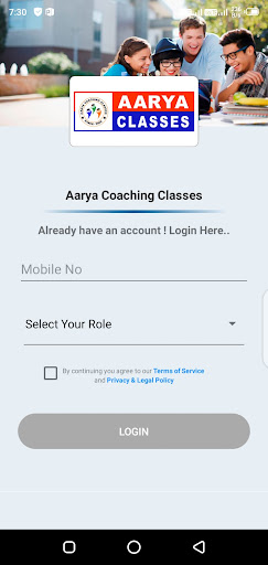 Aarya Coaching Classes Screen 2