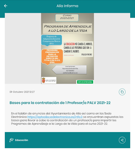 Alía Informa Screen 3