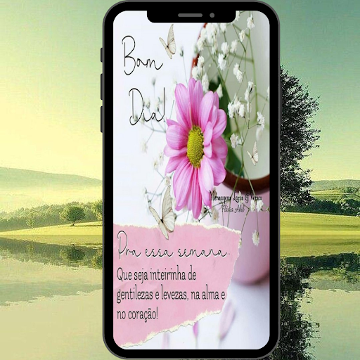 Android application Bom dia boa noite fotos flores screenshort