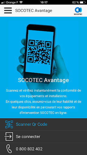 Android application Socotec Avantage screenshort