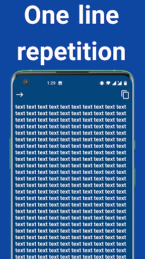 text repeater and word Screen 2