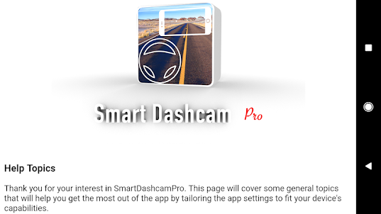 Smart Dashcam Pro : Motion Sen