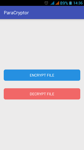 Android application ParaCryptor screenshort