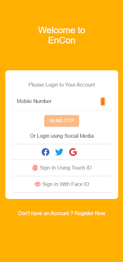Android application EnCon screenshort