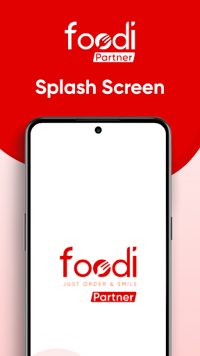 Android application Foodi Partner screenshort