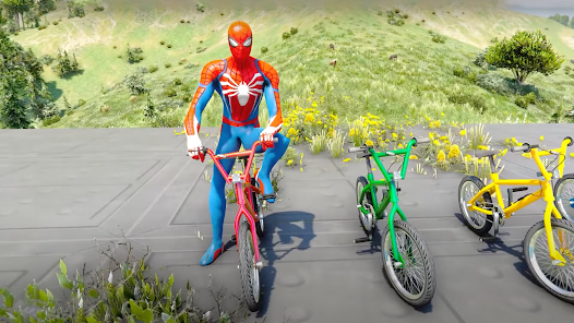 BMX Cycle Race: Superhero Game  screenshots 1