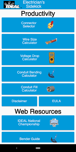 Android application Electrician's Sidekick screenshort