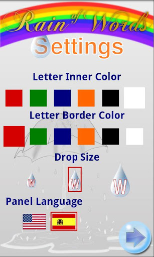 Rain of Words Screen 2