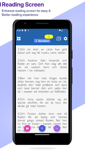Android application Swedish Bible screenshort