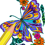 Cover Image of Tải xuống Bướm màu theo số - Nghệ thuật vẽ côn trùng  APK