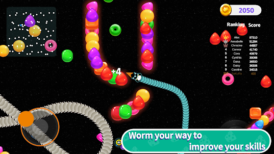 Snake VS Worm - Fun Battle.io