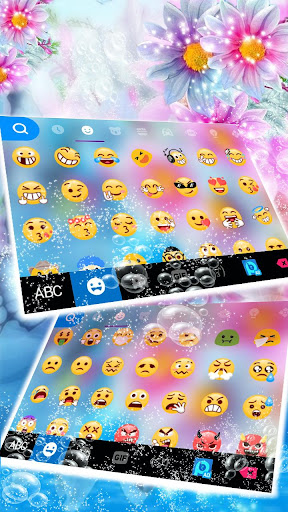Flowers Underwater Keyboard Th Screen 2