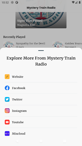 Mystery Train Radio Screen 3