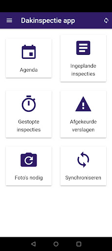 Android application Dakinspectie app screenshort