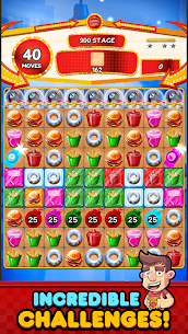 Burger Match 3 MOD APK (Unlimited Money) Android Download 3