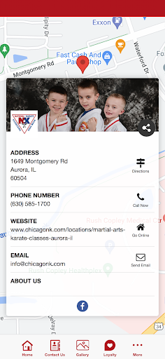 National Karate Schools Screen 3