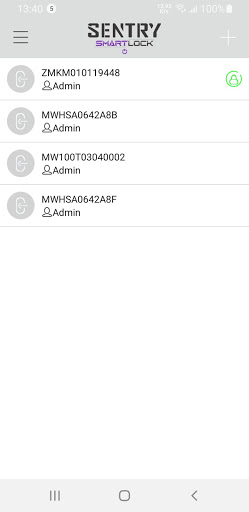 Android application Sentry Pro screenshort