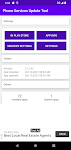 screenshot of Phone Services Update and Info
