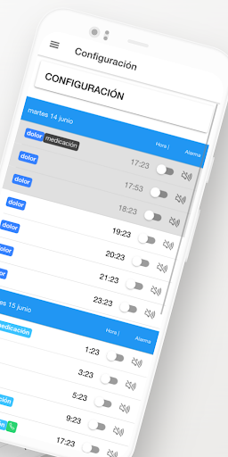 Diario del paciente Screen 2