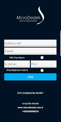 Android application KolayOfisMobile screenshort