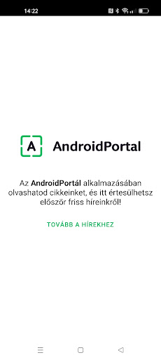 Android application AndroidPortal screenshort