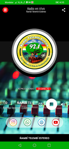 Android application Ñambí Telembí Estéreo screenshort