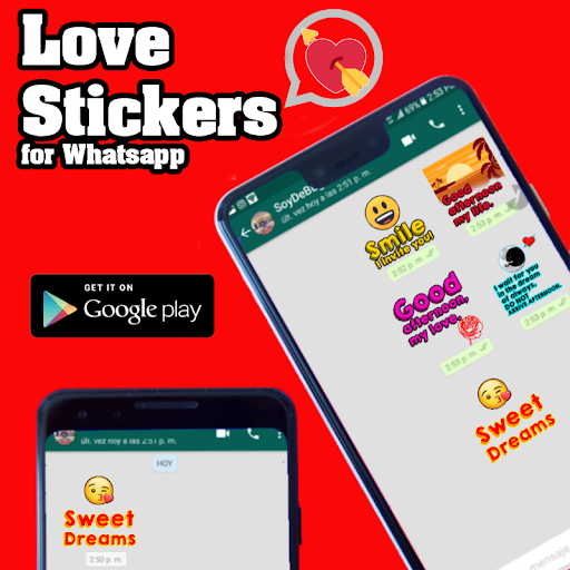 Android application Love Stickers - WAStickerApps screenshort