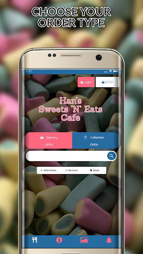 Android application Han's Sweets N Eats screenshort