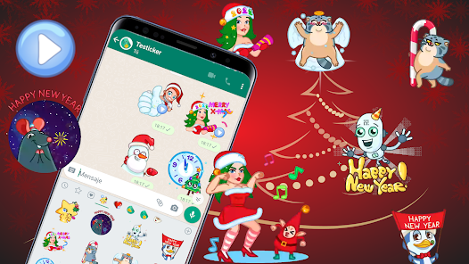Captura 5 WASticker Christmas in motion android