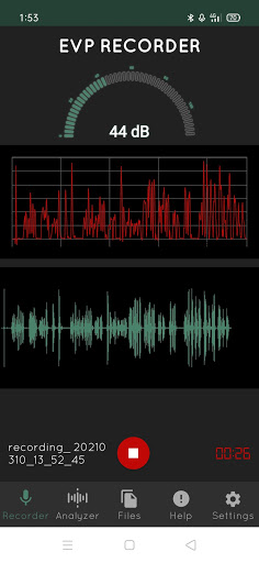 EVP Hunter Ghost Detector Screen 3