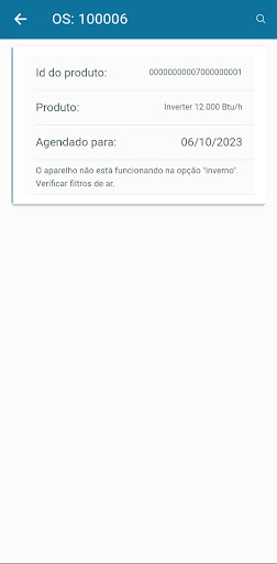 Minhas Ordens de Serviço Screen 3