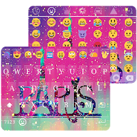 Galaxy Paris KK Emoji Keyboard for Android GO