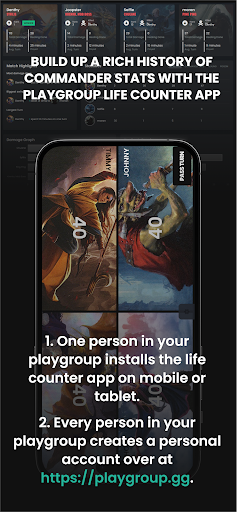 Android application Playgroup - Commander Tracker screenshort