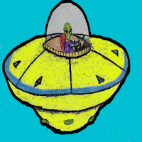 Crayon Flappy UFO