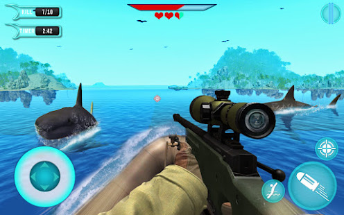 Angry Shark Sniper 3D 1.1.7 APK screenshots 13