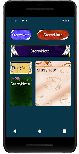Android application Starry Note A screenshort