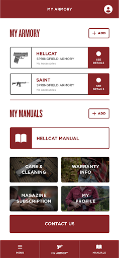Android application Springfield Armory screenshort