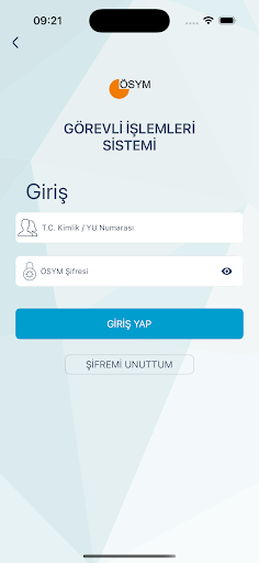 ÖSYM Görevli İşlemleri Sistemi Screenshot 2 - AppWisp.com