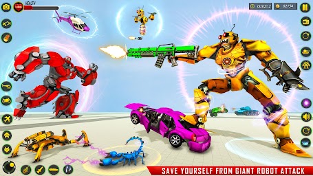 Bee Robot Car Transform Games