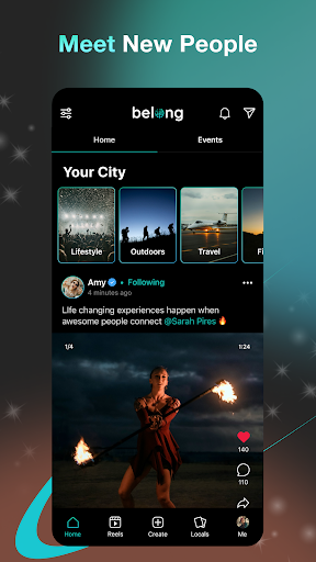 Android application Belong - Meet New People screenshort